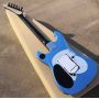 Custom Tom Morello Arm Homeless Metallic Blue Electric Guitar with Black FloydRose Tremolo Bridge and White MOP Dot Fingerboard