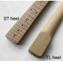 Custom Grand Paddle Headstock Unfinished Roasted Maple ST Guitar Neck Electric TL Guitar Accept OEM
