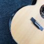 Custom Full Solid KOA Wood Abalone Binding Ebony Fingerboard 40 Inch Cocobolo Back and Sides Acoustic Guitar