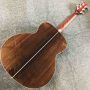 Custom Full Solid KOA Wood Abalone Binding Ebony Fingerboard 40 Inch Cocobolo Back and Sides Acoustic Guitar