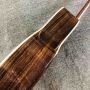 Custom Full Solid KOA Wood Abalone Binding Ebony Fingerboard 40 Inch Cocobolo Back and Sides Acoustic Guitar
