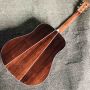 Custom OEM Solid Spruce Top Open Silver Tuner D Body Classic Acoustic Guitar with Electronic EQ