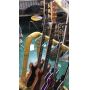 Custom 4 Strings Neck Through Body Cut-out Bottom Electric Bass Guitar