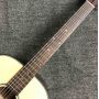 Custom AAAA All Solid Spruce Wood OM Style Body Ebony Fingerboard Fishbone Binding Acoustic Guitar