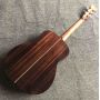 Custom AAAA All Solid Spruce Wood OM Style Body Ebony Fingerboard Fishbone Binding Acoustic Guitar