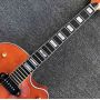 Custom Grand Hollow Body Electric Jazz Guitar with Gold Bigsby Bridge