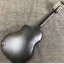 Custom Grand Solid Spruce Top Tortoise Plate 12 Strings Acoustic Guitar with Belcat Pickup