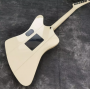 Custom Grand Electric Guitar in Cream Color with One Pickup Ebony Fingerboard