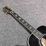 Custom Solid Spruce Wood OM Body Ebony Fingerboard Abalone Binding Acoustic Guitar in Sunburst