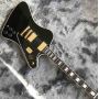 Custom Grand Electric Guitar in Black with Gold Hardware