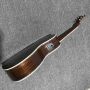 Custom Solid Cedar Top Abalone Ebony Fingerboard Ooo Style Acoustic Guitar with Classic Guitar Headstock