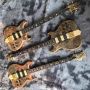 Custom Alem Type Grand Type 4 Strings Neck Through Body Burst Maple Top Electric Bass