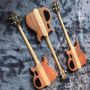 Custom Alem Type Grand Type 4 Strings Neck Through Body Burst Maple Top Electric Bass