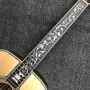 Solid Spruce Top Real Abalone Inlays Binding Deluxe Acoustic Guitar Life Tree Inlay Pickguard with Pickup Electronic