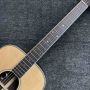 Custom All Solid Wood Fishbone Binding Double EQ Preamp Acoustic Guitar