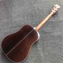 Custom All Solid Wood Fishbone Binding Double EQ Preamp Acoustic Guitar