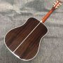 Custom Solid Spruce Wood D Body Yellow Painting Preamp Acoustic Guitar