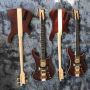 Custom Grand Bass 4 Strings Neck Through Body Electric Bass Carve Top Musical Instruments Factory