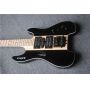 Custom Neck Through Body Headless Electric Guitar with Black Hardware