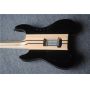 Custom Neck Through Body Headless Electric Guitar with Black Hardware