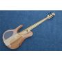 Custom 5 Strings Neck Through Electric Bass Guitar with Black Metal Hardware