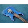 Custom Quilted Maple Top Rosewood Fingerboard Electric Guitar Silver Hardware