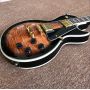 Custom Tiger Flamed Standard Custom Electric Guitar Black Pickguard Sunburst Guitar Mahogany Body Musical Instruments