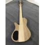 Custom Neck through Body Bass 6 Strings Electric Guitar Bass with Maple Body Black Hardware