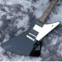 Custom Black Electric Guitar Mirror Protection 2023 New Style hot Fingerboard Inlays