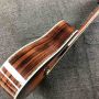 Custom COCO Back Side Classic D Body 28 Style Neck Through ONE PCS 12 Frets All Solid Wood Acoustic Guitar