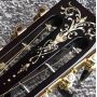 Custom Solid Cedar Top 00045M Acoustic Guitar Maple Binding Real Abalone Customized Logo Sandalwood Back and Sides