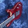 Custom Flamed Neck Mahogany Body Electric Guitar in Cherry Red