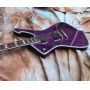 Custom Iban Style Cracked Mirror Electric Guitar in Purple 