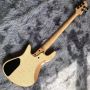 Custom Natural Color Butter 5 Strings Mahogany Wood Bass Guitar 9V Active Pickups Electric Bass