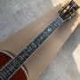 Custom 000 Series 39 Inch Acoustic Guitar Ebony Fingerboard Real Abalone Shell Inlay