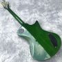 Custom MM Ama Ada Left Handed Electric Guitar in Green Grand Music Color and Shape can be Customized Upgrade Wood and Hardware 