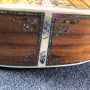 Custom 12 Strings Solid KOA Wood Top Round Body Ebony Fingerboard Classic Acoustic Guitar