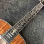 Custom Grand D Body 45KAA Solid KOA Wood Top with Abalone Inlay 12 Strings Acoustic Guitar