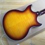 Custom Semi Half Hollow Jazz Guitar with Bigsby Tremolo