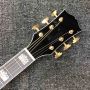 Custom J200S 43 Inch Jumbo Acoustic Guitar Flamed Maple Back Side in Sunburst Color