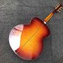 Custom J200S 43 Inch Jumbo Acoustic Guitar Flamed Maple Back Side in Sunburst Color