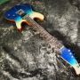 2023 New Style Flamed Maple Top Customized Electric Guitar in Blue Color