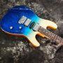 2023 New Style Flamed Maple Top Customized Electric Guitar in Blue Color