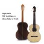 Custom All Solid Wood Spanish Classic Guitar Imported 3A Solid German Cedar or Spruce Solid Rosewood Back Side