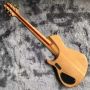 Custom Neck Throu Body Flamed Maple Top Ash Body 6 Strings Electric Bass Guitar with 940mm Scale Lengthen Ebony Fingerboard