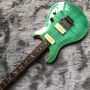 Custom Flamed Maple Top Abalone Inlays Rosewood Fingerboard P90 Pickup Solid Mahogany Electric Guitar