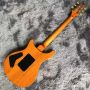 Custom Flamed Maple Top Abalone Inlays Rosewood Fingerboard P90 Pickup Solid Mahogany Electric Guitar