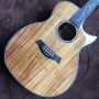 Custom GPS14 with Angle Cut Corners Real abalone Inlay KOA Wood Acoustic Guitar