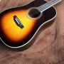 Custom J45 Body All Solid Wood Acoustic Guitar with Cocobolo Wood Back and Sides in Sunset Color Classic Headstock