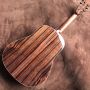 Custom J45 Body All Solid Wood Acoustic Guitar with Cocobolo Wood Back and Sides in Sunset Color Classic Headstock
